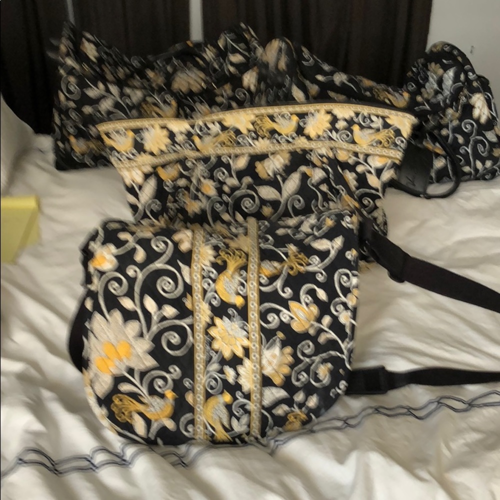 Vera Bradley travel set 4 pieces